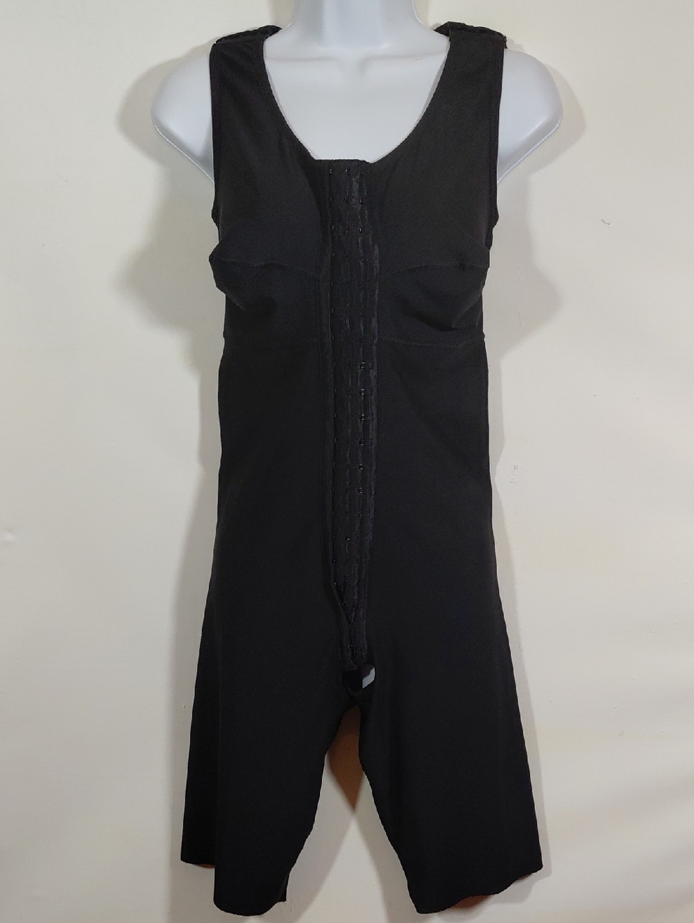 Marena Recovery Black Shapewear Bodysuit Sleek Sculpting Support LG